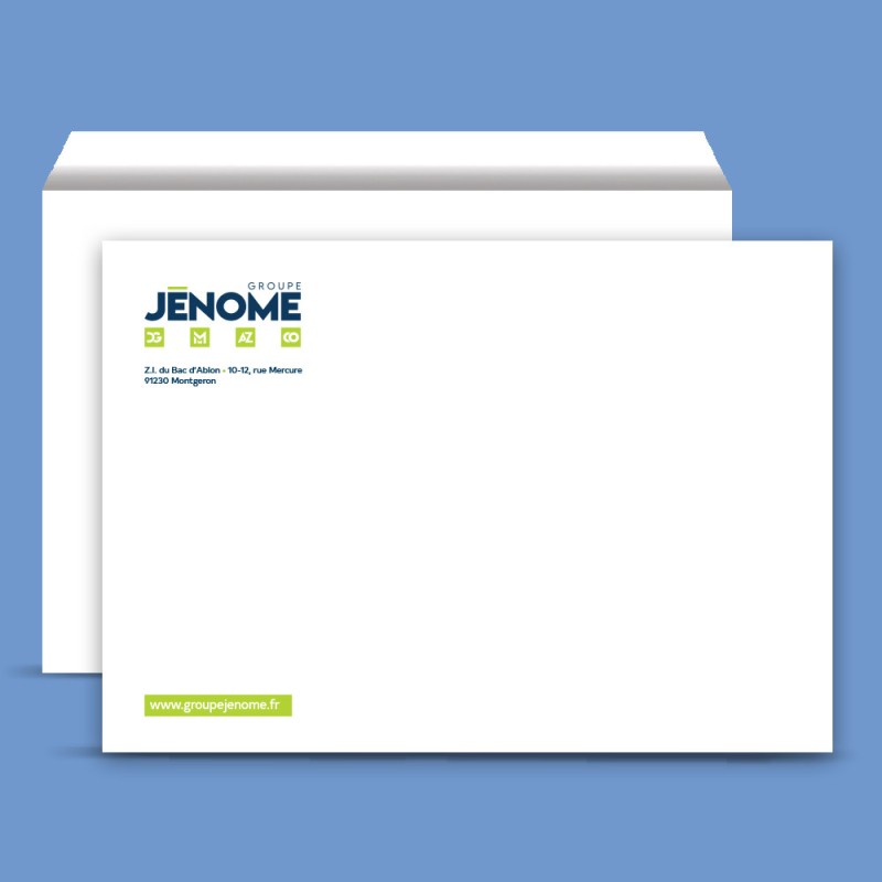 Enveloppe standard 220 x 110 mm sans fenêtre