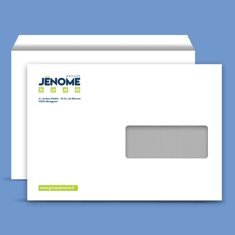 Enveloppe standard 220 x 110 mm avec fenêtre